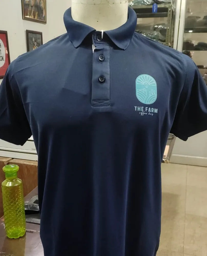 The Farm Coffee Bar custom staff polo by WithIt