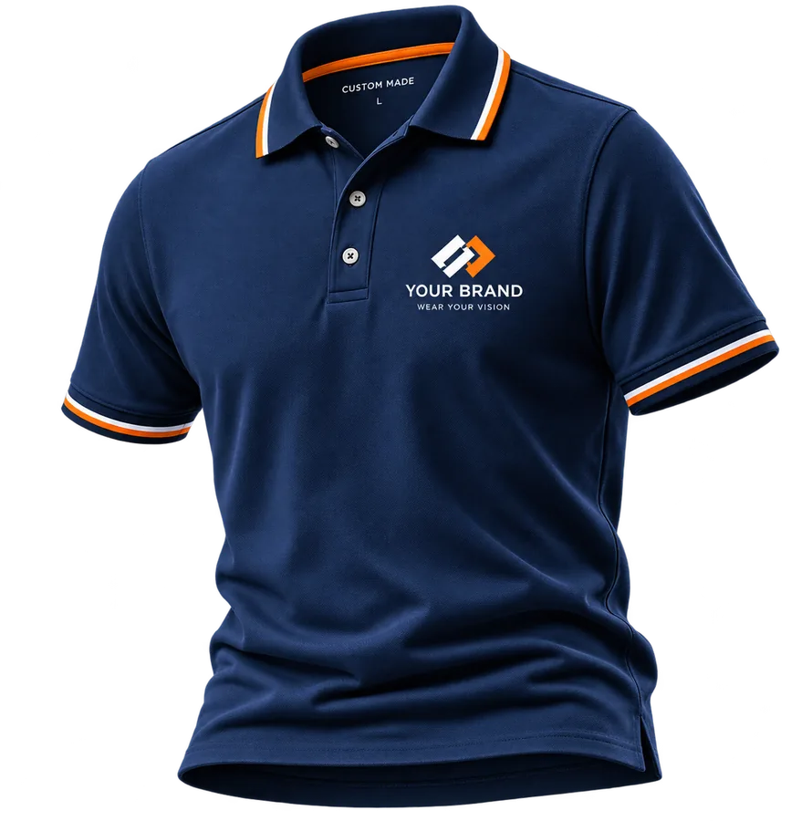 Custom Navy Polo